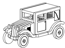 Dřevěná stavebnice automobilu Tatra 11